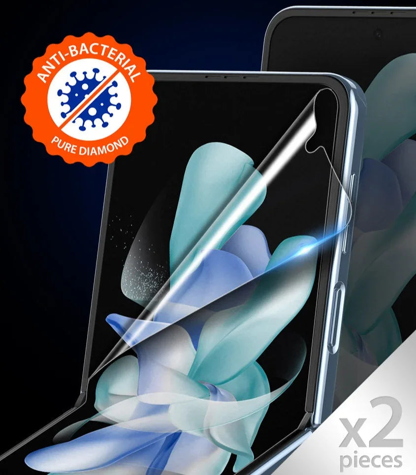 Araree Pure Diamond Eup Film For Z Flip 4 - Clear (2 Pcs) - Tashqila Araree Pure Diamond Eup Film For Z Flip 4 - Clear (2 Pcs) - Tashqila